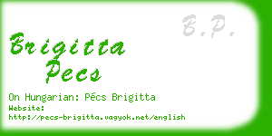 brigitta pecs business card