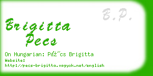 brigitta pecs business card